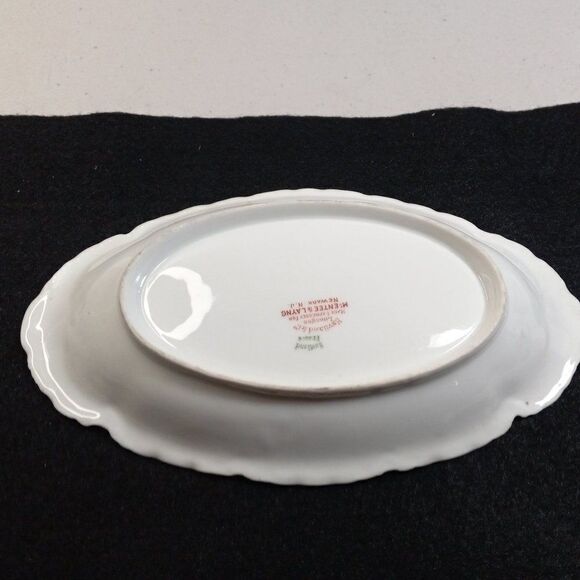 Vintage Haviland France Limoges White Porcelain Pink Roses Gold trim Cottagecore - Picture 5 of 7